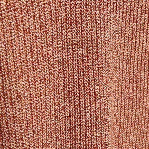 SOLD Country Road Orange Multi Knit Tank Top Size L Sleeveless V Neck Casual - Picture 7 of 13